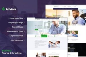 Подробнее о статье Скачайте HTML-шаблон Advisor для финансовых компаний | HTML шаблоны