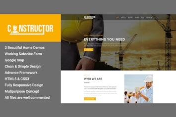 Подробнее о статье Скачайте HTML-шаблон Constructor для строительных сайтов | HTML шаблоны