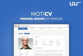 Подробнее о статье Скачайте адаптивный шаблон MotiCV для создания резюме | HTML шаблоны