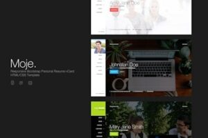 Подробнее о статье Скачайте HTML-шаблон Moje для резюме и портфолио | HTML шаблоны