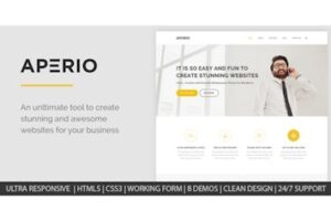Подробнее о статье Скачайте универсальный HTML-шаблон Aperio для любого бизнеса | HTML шаблоны