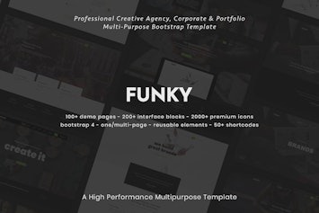 Вы сейчас просматриваете Скачайте креативный HTML-шаблон Funky для бизнеса и портфолио | HTML шаблоны