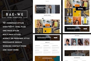 Подробнее о статье Скачайте шаблон Baewe для креативного портфолио | HTML шаблоны