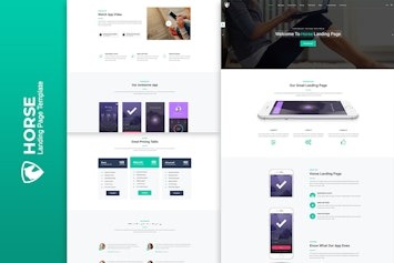 Подробнее о статье Скачайте адаптивный HTML шаблон Horse App для стартапов | HTML шаблоны