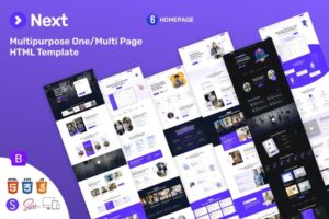 Подробнее о статье Скачайте HTML шаблон Next для корпоративных сайтов и стартапов | HTML шаблоны