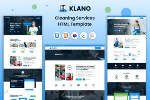 Подробнее о статье Скачайте HTML шаблон Klano для клининговых компаний | HTML шаблоны