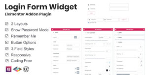 Подробнее о статье Login Form Widget Elementor Addon Plugin | Плагины WordPress