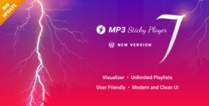 Подробнее о статье Плагин для WordPress и WooCommerce MP3-плеер Sticky Player | Плагины WordPress