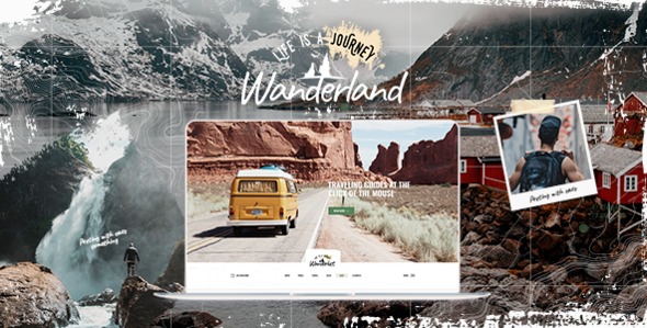 Подробнее о статье Wanderland — блог о путешествиях WordPress тема | Темы WordPress