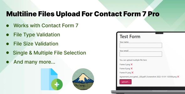 Вы сейчас просматриваете Multiline files upload for contact form 7 Pro | Плагины WordPress