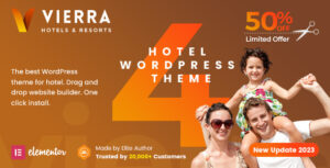 Подробнее о статье Vierra — WordPress тема Elementor для отелей, курортов, гостиниц | Темы WordPress