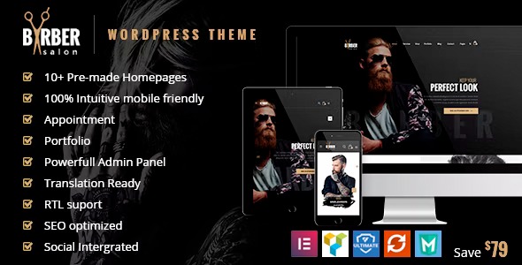 Вы сейчас просматриваете Barber — парикмахерская, тату и салон красоты WordPress тема | Темы WordPress