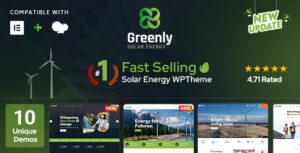 Подробнее о статье Greenly — тема WordPress для экологии и солнечной энергии | Темы WordPress