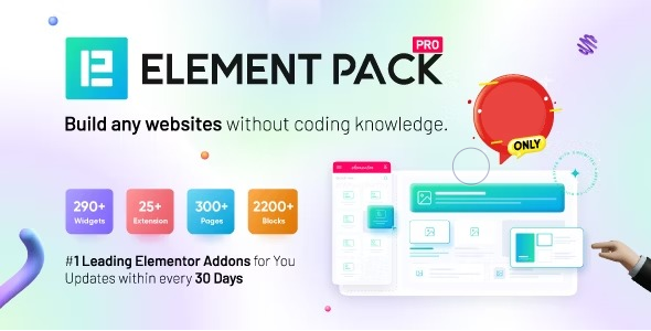 Подробнее о статье Скачайте Element pack Pro nulled 285+ элементов для Elementor Page Builder | Плагины WordPress