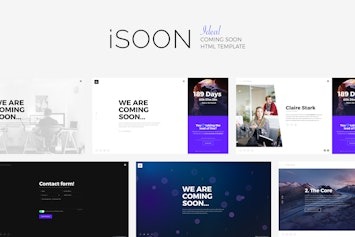 Подробнее о статье Скачайте HTML шаблон iSOON для страниц ожидания | HTML шаблоны
