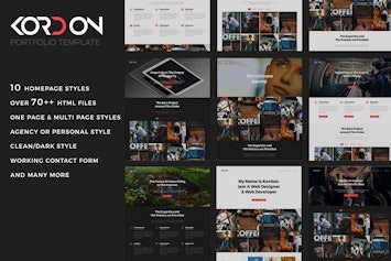 Подробнее о статье Скачайте HTML шаблон Kordon для креативных портфолио | HTML шаблоны
