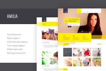 Вы сейчас просматриваете Скачайте адаптивный HTML5 шаблон Amilia для всех типов сайтов | HTML шаблоны