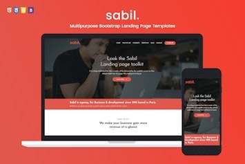 Вы сейчас просматриваете Скачайте HTML шаблон Sabil для адаптивных посадочных страниц | HTML шаблоны