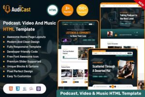 Подробнее о статье Скачайте HTML шаблон Audicast для подкастов и музыки | HTML шаблоны