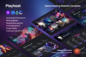 Подробнее о статье Скачайте HTML-шаблон Playhost для игровых серверов | HTML шаблоны