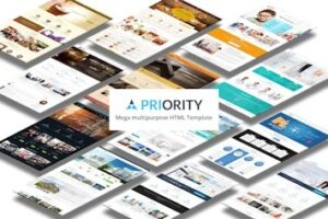 Подробнее о статье Скачайте многоцелевой HTML5 шаблон Priority для всех типов сайтов | HTML шаблоны