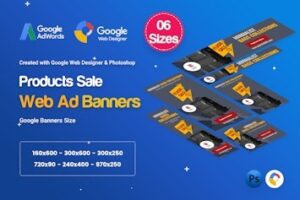 Подробнее о статье Скачайте HTML5 баннеры Product Sale для рекламных кампаний | HTML шаблоны