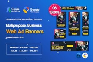 Подробнее о статье Скачайте HTML5 баннеры Multi-Purpose для Google Ads | HTML шаблоны