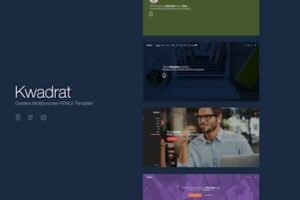 Подробнее о статье Скачайте многоцелевой HTML5 шаблон Kwadrat для вашего сайта | HTML шаблоны