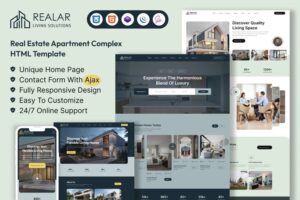 Подробнее о статье Скачайте адаптивный HTML-шаблон Realar для недвижимости | HTML шаблоны