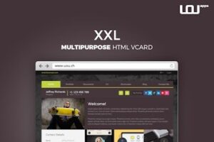 Подробнее о статье Скачайте многофункциональный HTML-шаблон vCard XXL | HTML шаблоны