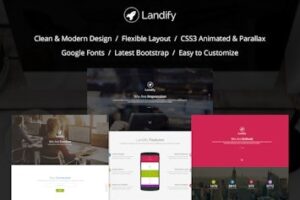 Подробнее о статье Landify – Чистый и стильный шаблон HTML для лендингов | HTML шаблоны