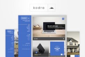 Подробнее о статье Kodra — полноэкранный HTML шаблон портфолио для стильного представления проектов | HTML шаблоны