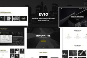 Подробнее о статье Evio — HTML-шаблон для агентств и портфолио | HTML шаблоны