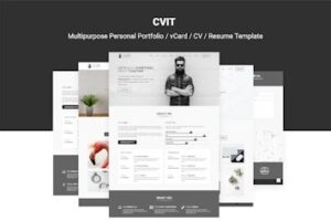 Подробнее о статье CVIT – Многофункциональный шаблон портфолио, резюме и визитки | HTML шаблоны