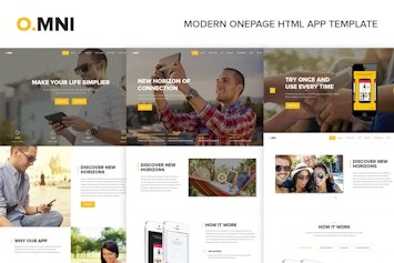 Вы сейчас просматриваете Omni — современный одностраничный HTML-шаблон для приложений и промо-кампаний | HTML шаблоны