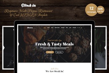 Вы сейчас просматриваете Steak In — HTML5-шаблон для ресторанов и кафе | HTML шаблоны