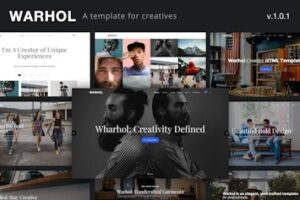 Подробнее о статье Warhol — креативный многозадачный HTML-шаблон | HTML шаблоны