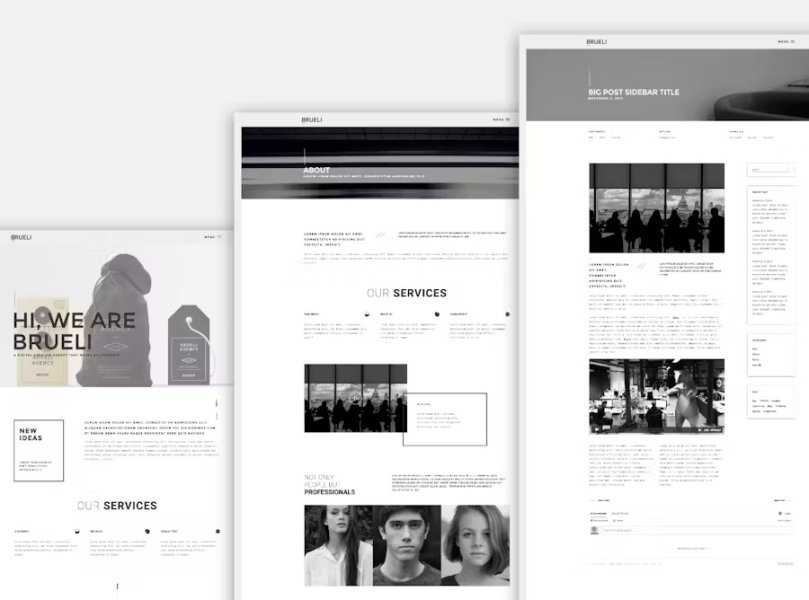 Вы сейчас просматриваете Brueli — минималистичный шаблон для портфолио, агентств и архитекторов | HTML шаблоны