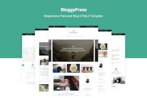 Подробнее о статье BloggyPress — HTML5 шаблон для персонального блога | HTML шаблоны