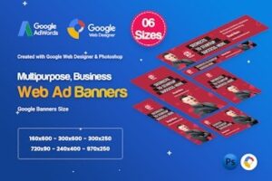 Подробнее о статье Multi Purpose Banners HTML5 D28 — универсальный шаблон для бизнес-баннеров | HTML шаблоны