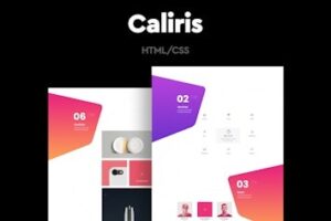 Подробнее о статье Caliris – адаптивный одностраничный HTML-шаблон | HTML шаблоны