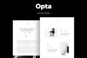 Подробнее о статье Opta – минималистичный шаблон портфолио и фотографии | HTML шаблоны