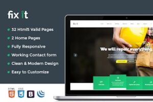 Подробнее о статье Fixit Construction – многофункциональный HTML-шаблон для строительства | HTML шаблоны