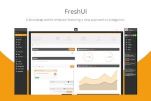 Подробнее о статье FreshUI — современный Bootstrap-шаблон для административной панели | HTML шаблоны