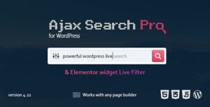 Подробнее о статье Скачайте Ajax Search Pro – плагин для поиска и фильтрации в WordPress | Плагины WordPress