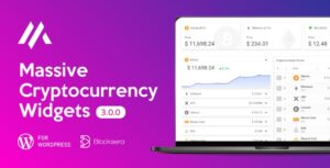 Подробнее о статье Massive Cryptocurrency Widgets — криптовалютные виджеты WordPress | Плагины WordPress