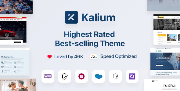 Подробнее о статье Kalium — креативная WordPress тема | Темы WordPress