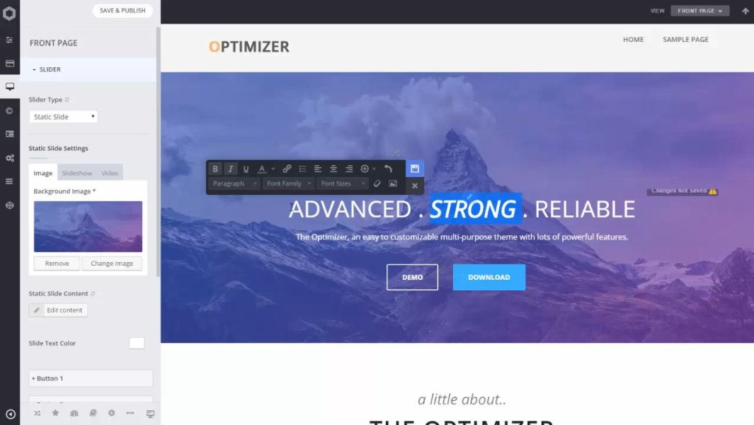 Подробнее о статье Optimizer PRO — многофункциональная тема WP | Темы WordPress