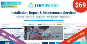 Подробнее о статье Termosolar — тема для WordPress, посвященная техническому обслуживанию | Темы WordPress