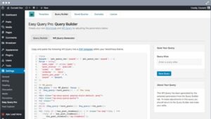 Подробнее о статье Easy Query Pro — конструктор запросов для WordPress | Плагины WordPress